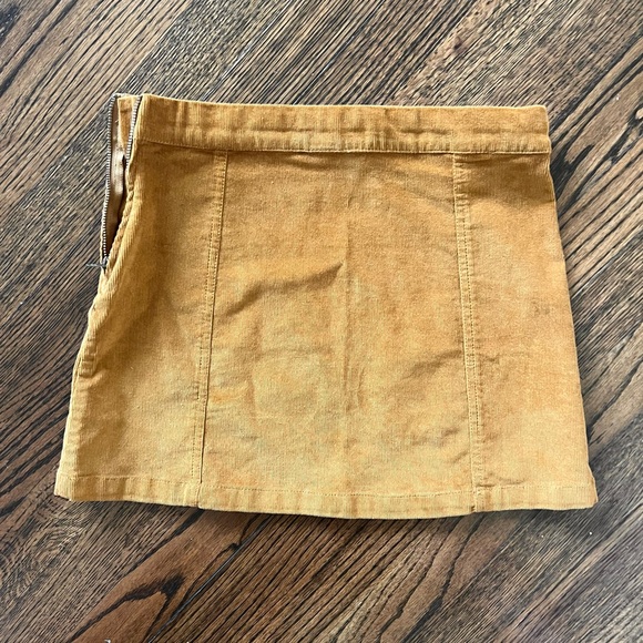 Girls J.Crew Factory Camel Corduroy A-Line Skirt - Picture 4 of 6